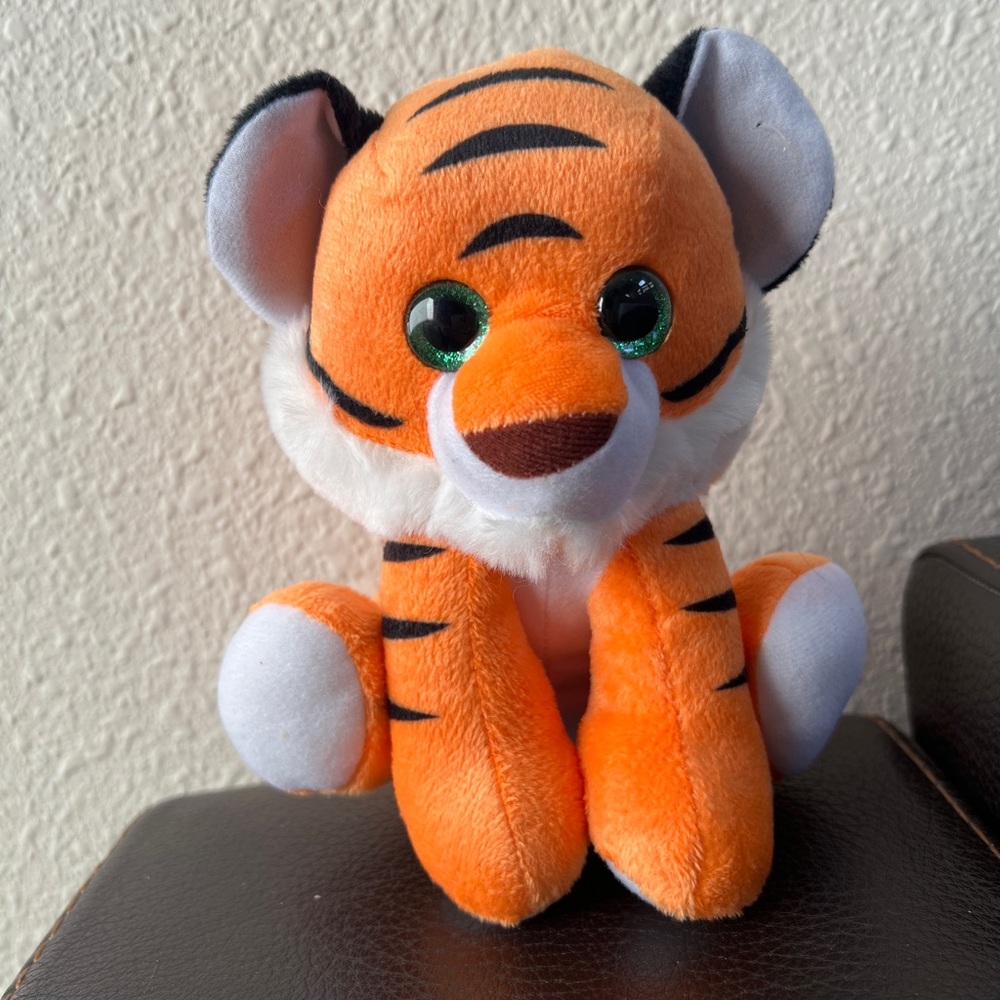 Orange Plush Tiger Toy